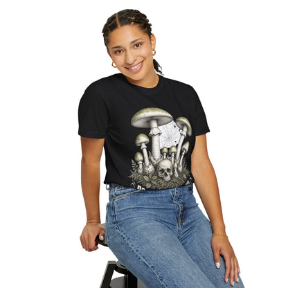 Mushroom Skull T-Shirt — “Do Not Eat (Seriously)” Graphic Tee