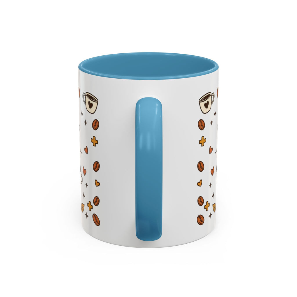 Coffee Mug — "Caffeine & Compassion" Nurse Fuel Accent Mug (11/15 oz)