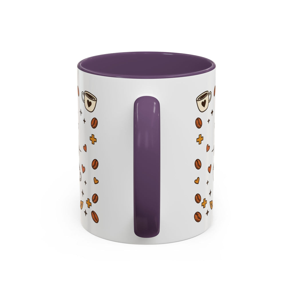Coffee Mug — "Caffeine & Compassion" Nurse Fuel Accent Mug (11/15 oz)