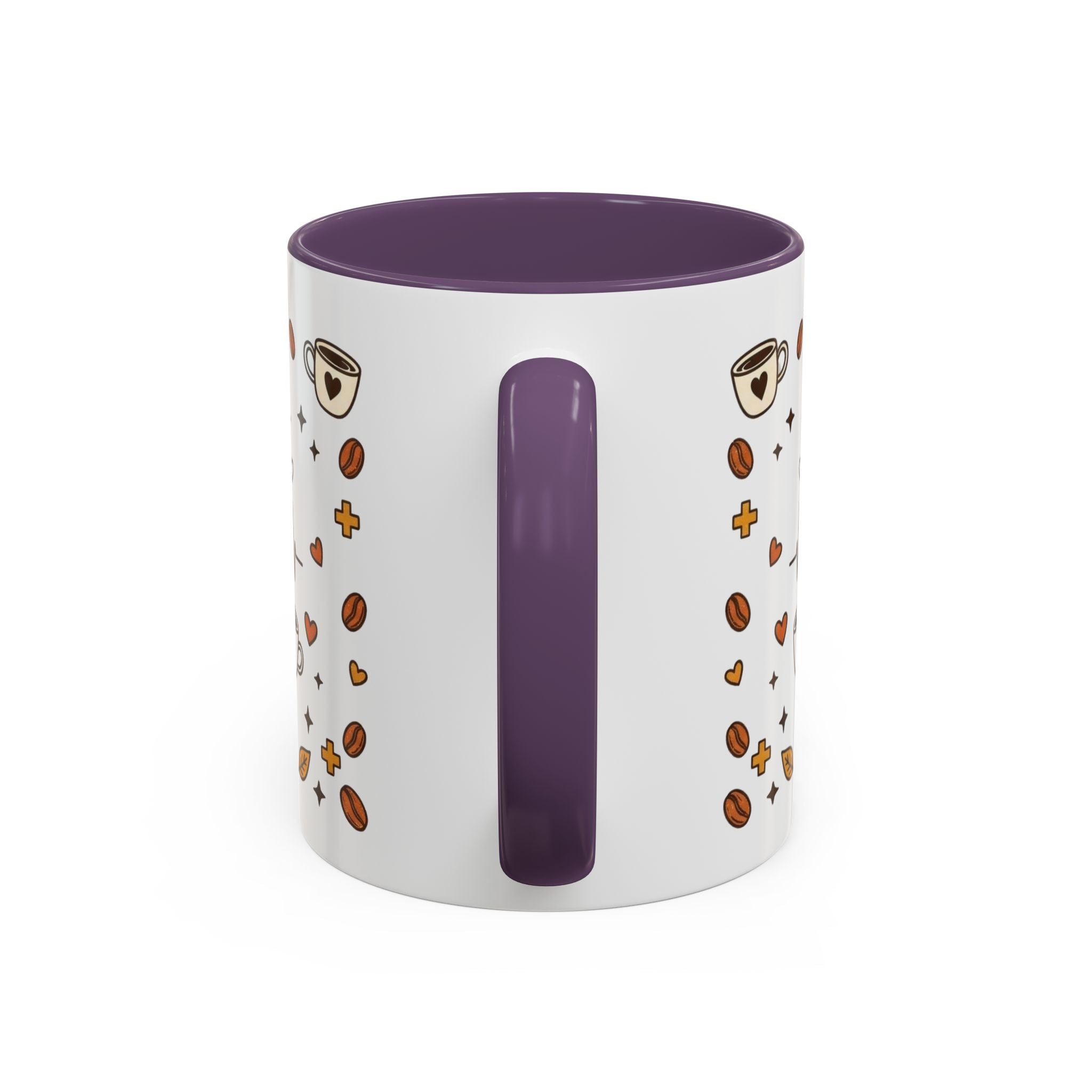 Coffee Mug — "Caffeine & Compassion" Nurse Fuel Accent Mug (11/15 oz)