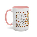 Coffee Mug — "Caffeine & Compassion" Nurse Fuel Accent Mug (11/15 oz)