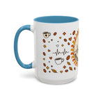 Coffee Mug — "Caffeine & Compassion" Nurse Fuel Accent Mug (11/15 oz)