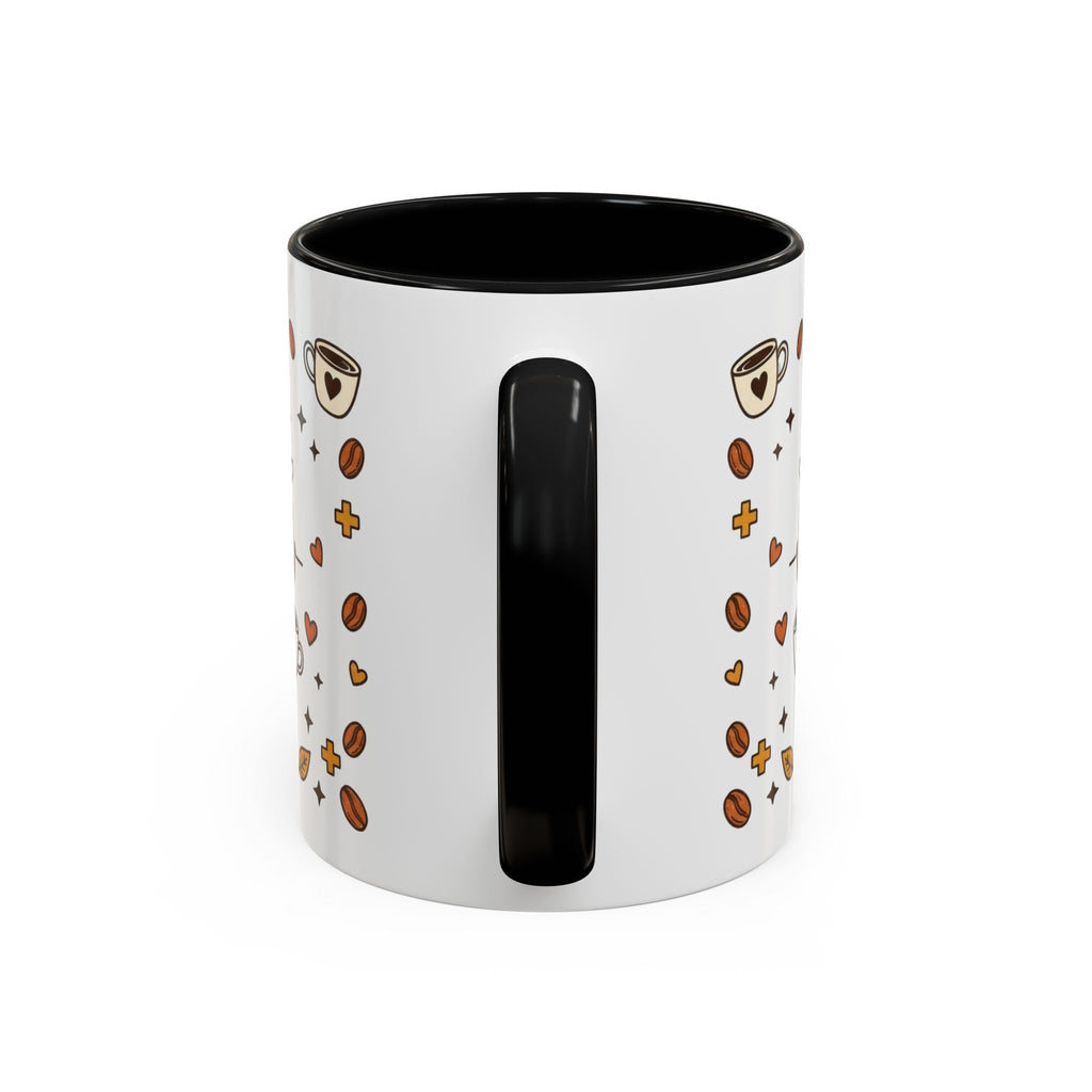 Coffee Mug — "Caffeine & Compassion" Nurse Fuel Accent Mug (11/15 oz)