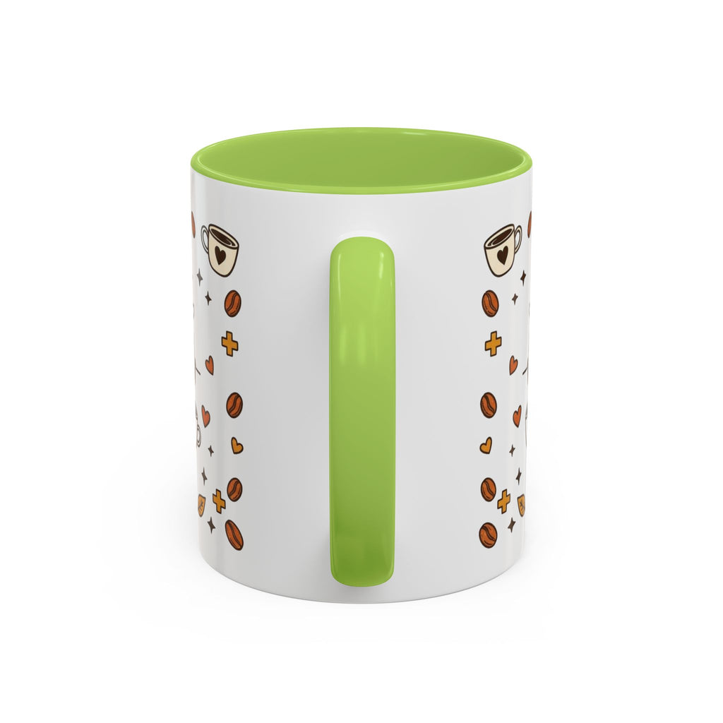 Coffee Mug — "Caffeine & Compassion" Nurse Fuel Accent Mug (11/15 oz)