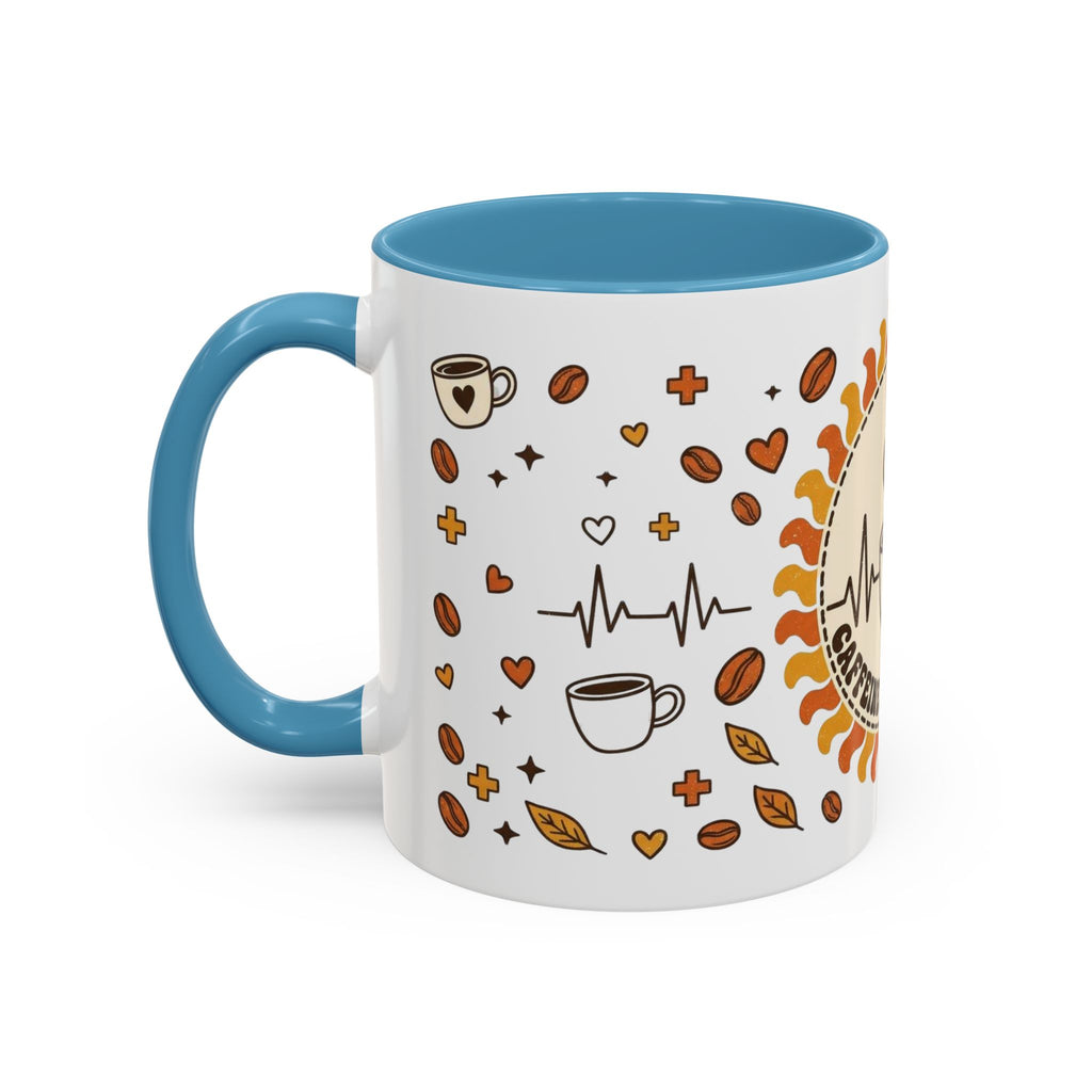 Coffee Mug — "Caffeine & Compassion" Nurse Fuel Accent Mug (11/15 oz)