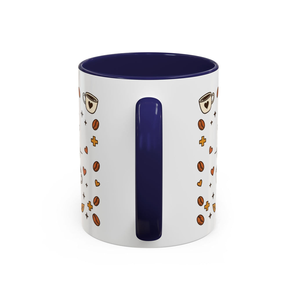 Coffee Mug — "Caffeine & Compassion" Nurse Fuel Accent Mug (11/15 oz)