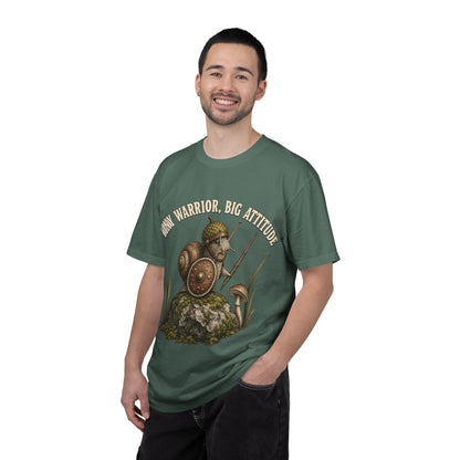 Snail Warrior T-Shirt — 'Tiny Warrior, Big Attitude' Vintage Nature Tee
