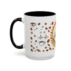 Coffee Mug — "Caffeine & Compassion" Nurse Fuel Accent Mug (11/15 oz)