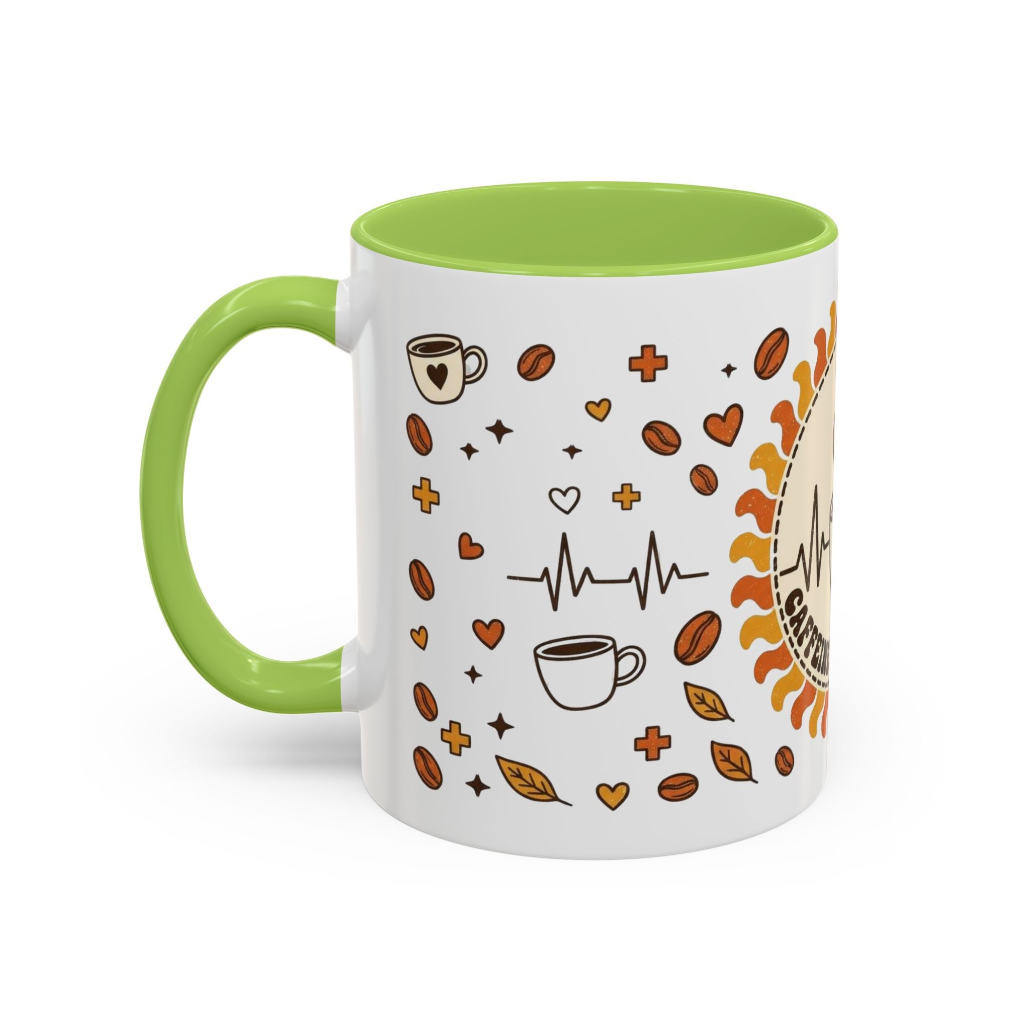 Coffee Mug — "Caffeine & Compassion" Nurse Fuel Accent Mug (11/15 oz)