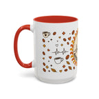 Coffee Mug — "Caffeine & Compassion" Nurse Fuel Accent Mug (11/15 oz)
