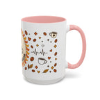 Coffee Mug — "Caffeine & Compassion" Nurse Fuel Accent Mug (11/15 oz)