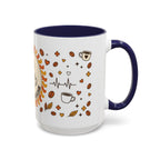 Coffee Mug — "Caffeine & Compassion" Nurse Fuel Accent Mug (11/15 oz)