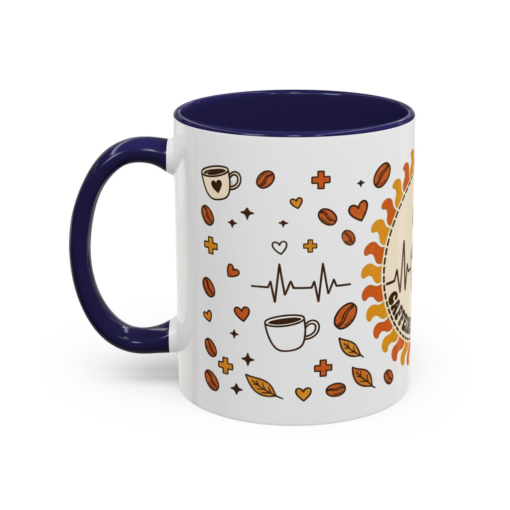 Coffee Mug — "Caffeine & Compassion" Nurse Fuel Accent Mug (11/15 oz)