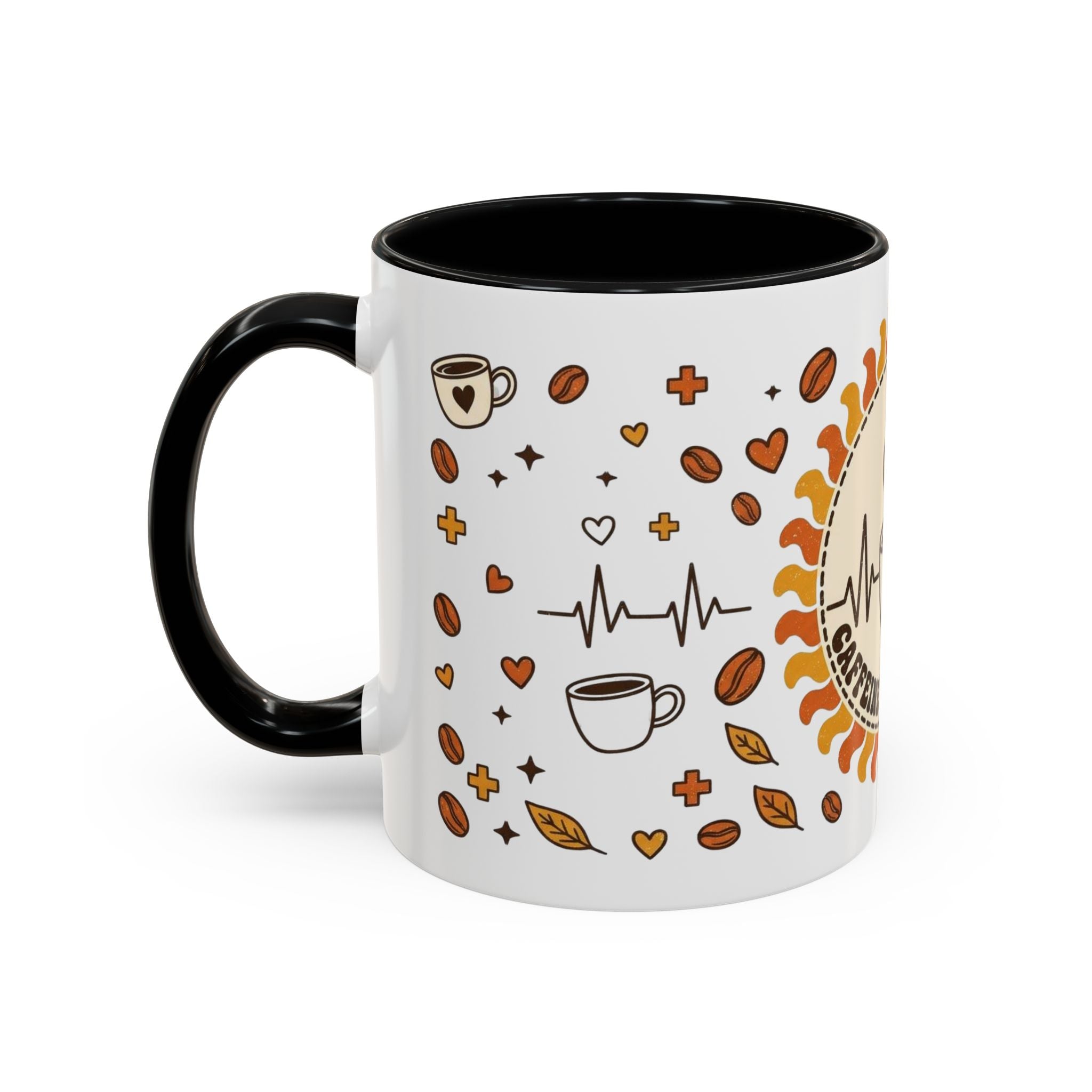 Coffee Mug — "Caffeine & Compassion" Nurse Fuel Accent Mug (11/15 oz)