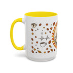 Coffee Mug — "Caffeine & Compassion" Nurse Fuel Accent Mug (11/15 oz)