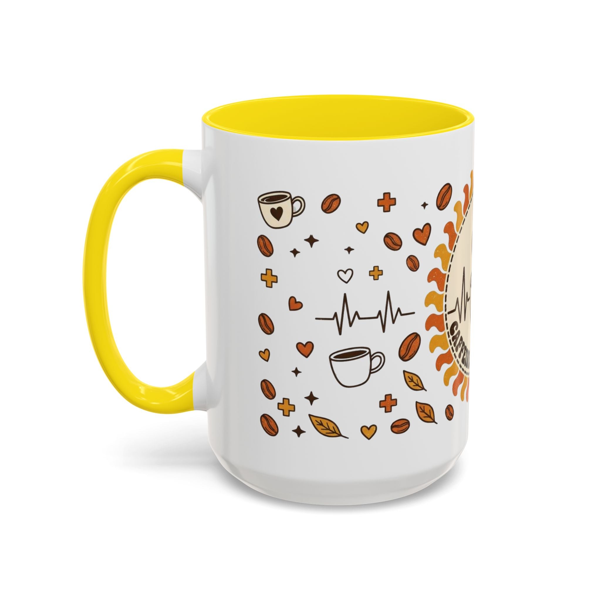 Coffee Mug — "Caffeine & Compassion" Nurse Fuel Accent Mug (11/15 oz)