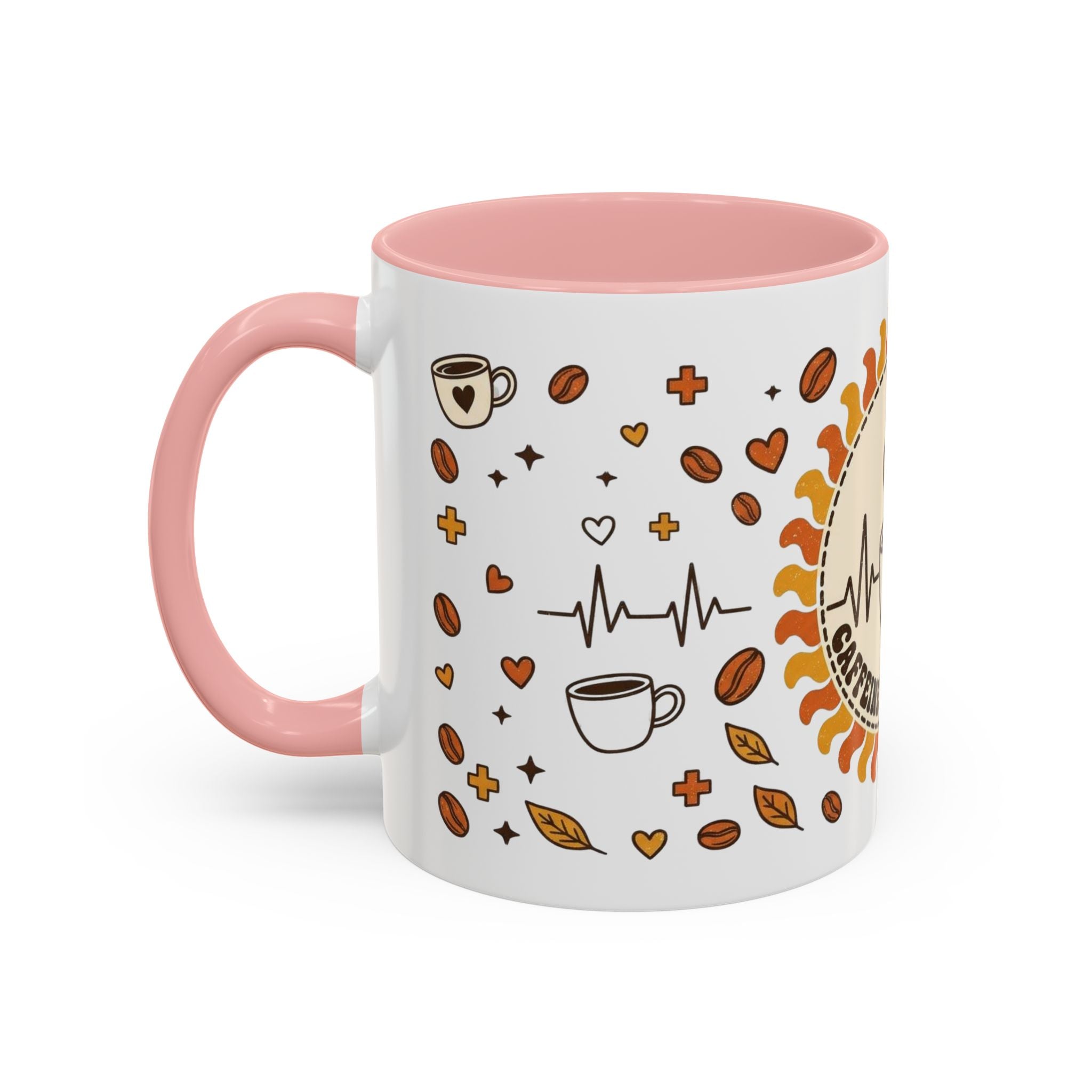 Coffee Mug — "Caffeine & Compassion" Nurse Fuel Accent Mug (11/15 oz)