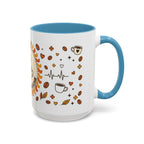 Coffee Mug — "Caffeine & Compassion" Nurse Fuel Accent Mug (11/15 oz)