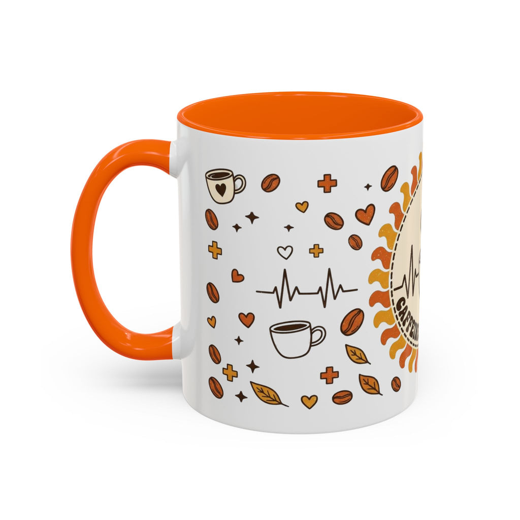 Coffee Mug — "Caffeine & Compassion" Nurse Fuel Accent Mug (11/15 oz)