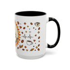 Coffee Mug — "Caffeine & Compassion" Nurse Fuel Accent Mug (11/15 oz)