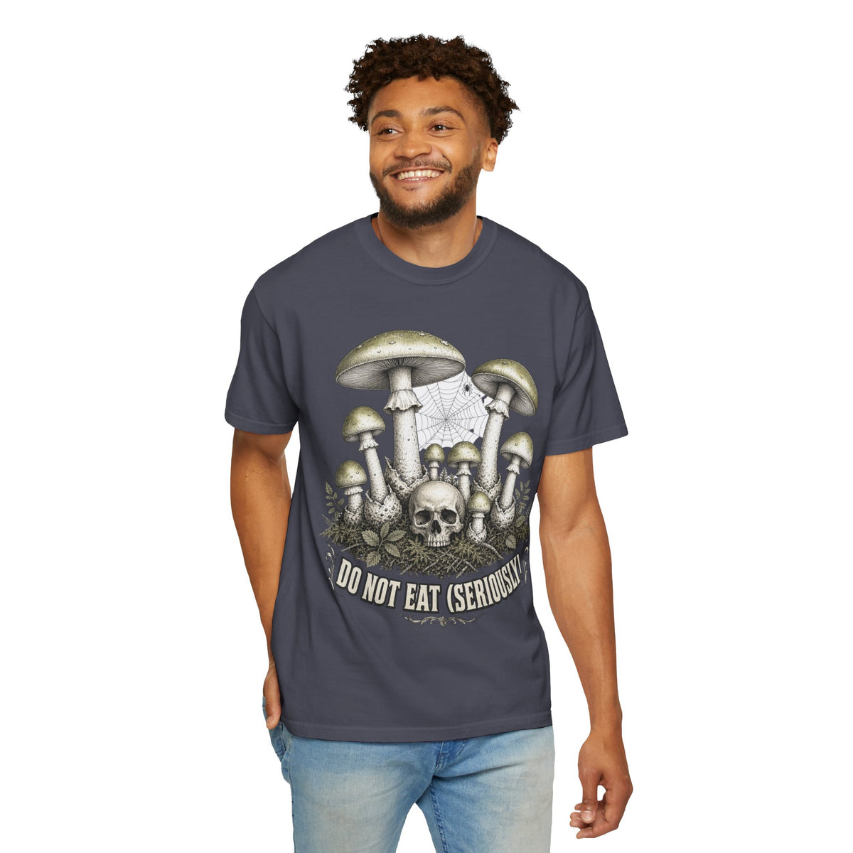 Mushroom Skull T-Shirt — “Do Not Eat (Seriously)” Graphic Tee