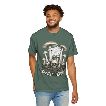 Mushroom Skull T-Shirt — “Do Not Eat (Seriously)” Graphic Tee