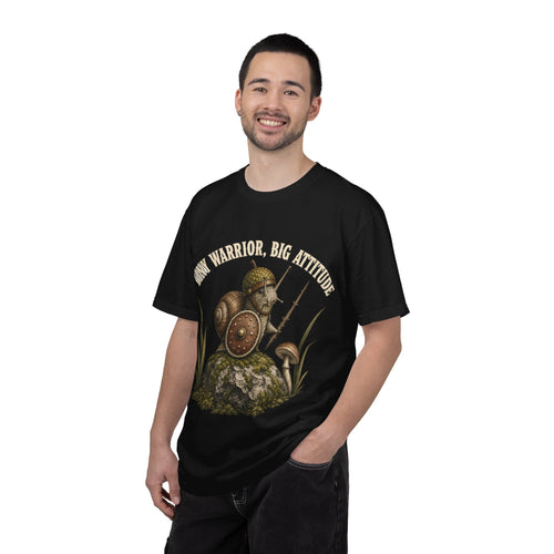 Snail Warrior T-Shirt — 'Tiny Warrior, Big Attitude' Vintage Nature Tee