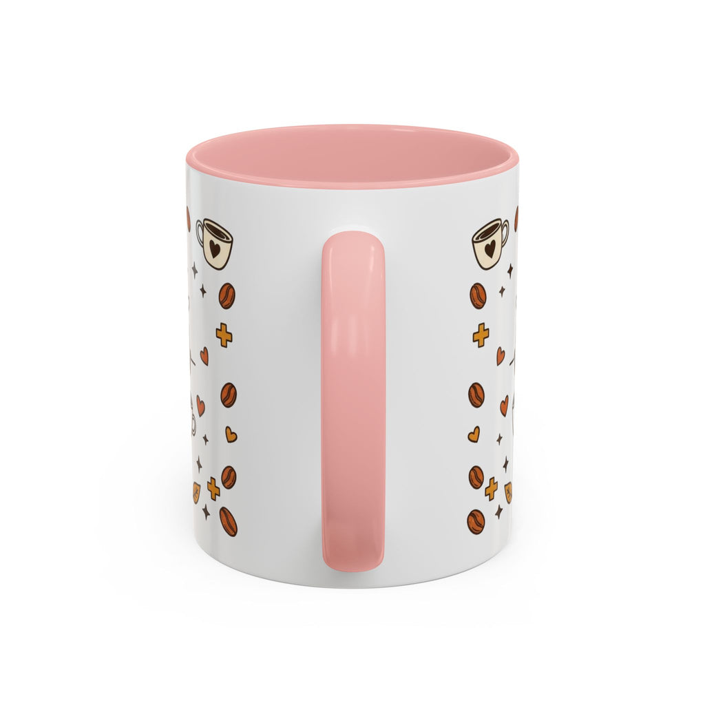 Coffee Mug — "Caffeine & Compassion" Nurse Fuel Accent Mug (11/15 oz)