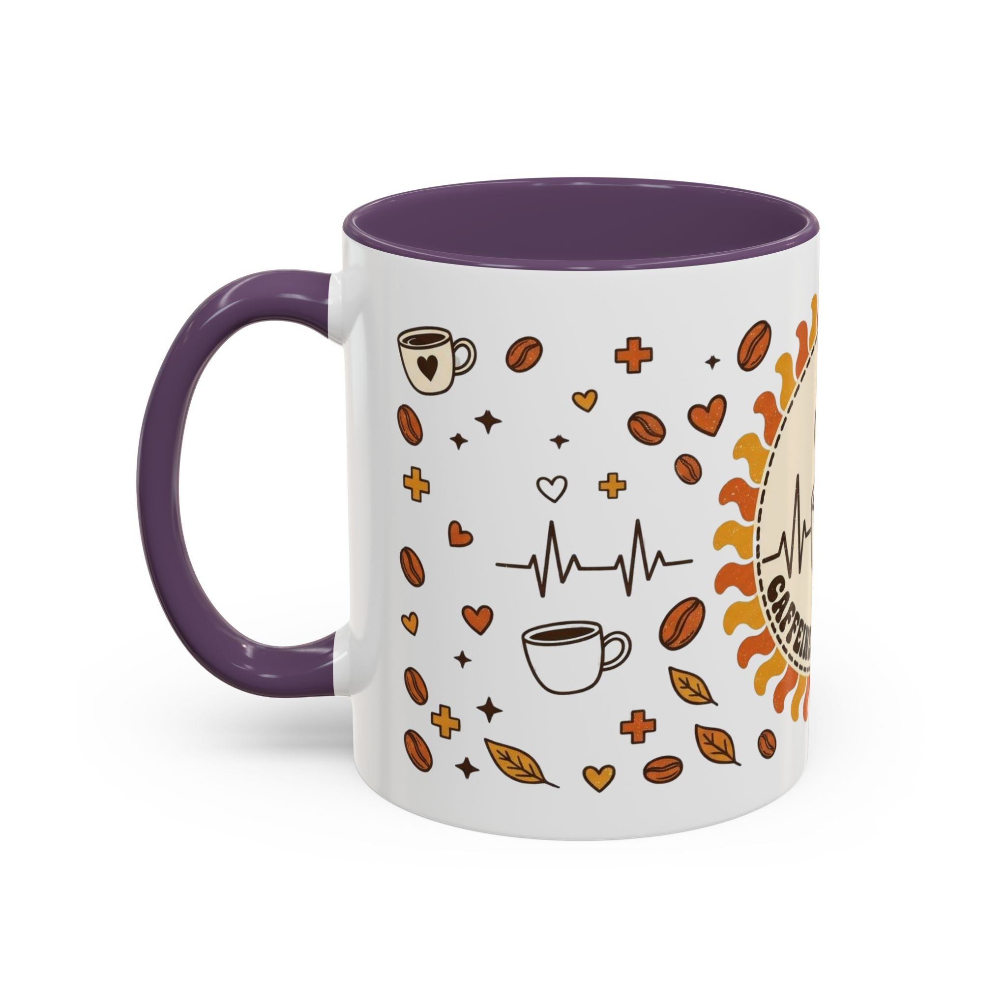 Coffee Mug — "Caffeine & Compassion" Nurse Fuel Accent Mug (11/15 oz)
