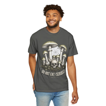 Mushroom Skull T-Shirt — “Do Not Eat (Seriously)” Graphic Tee