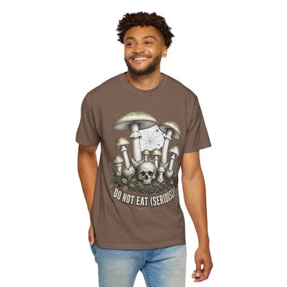 Mushroom Skull T-Shirt — “Do Not Eat (Seriously)” Graphic Tee